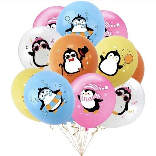 Pinguin x10 luftballons - pinguin,
