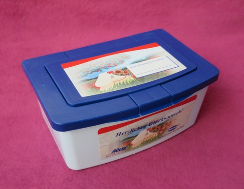 Vintage feuchttücher box mit - feuchttücher,